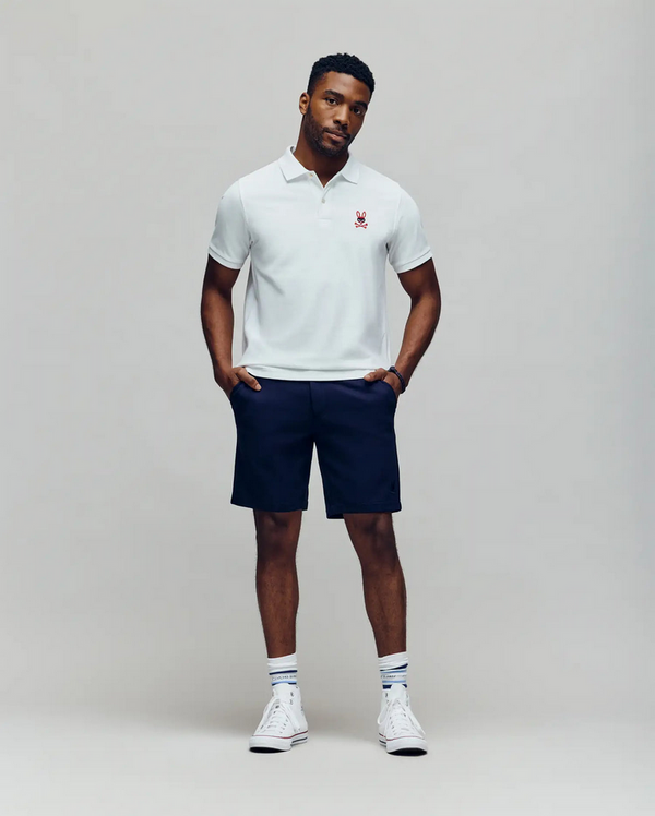 Psycho Bunny Mischief Bunny Pique Polo | White