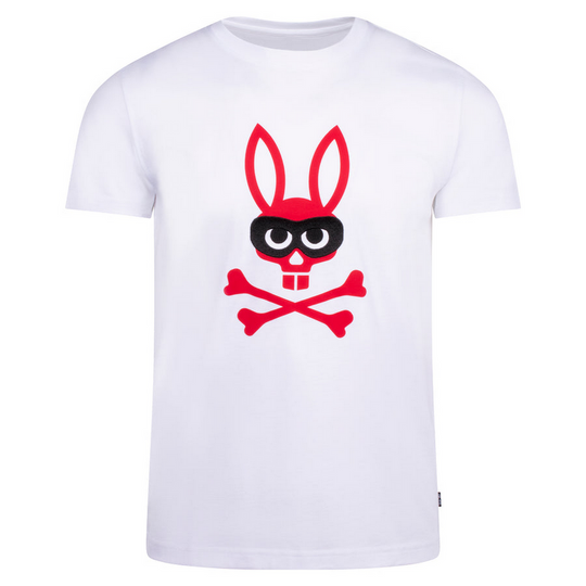 Psycho Bunny Mischief Graphic Tee | Blanc