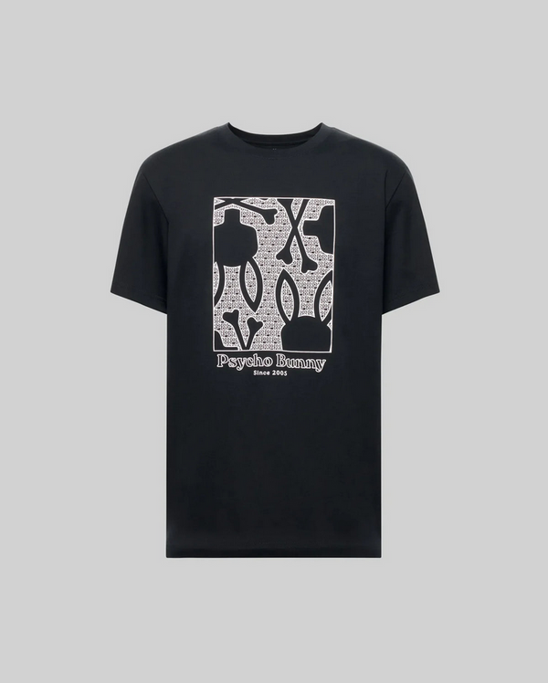 Psycho Bunny Glenn Graphic Tee | Black