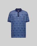 Psycho Bunny Reeves All Over Bunny Sport Polo | Evening Blue