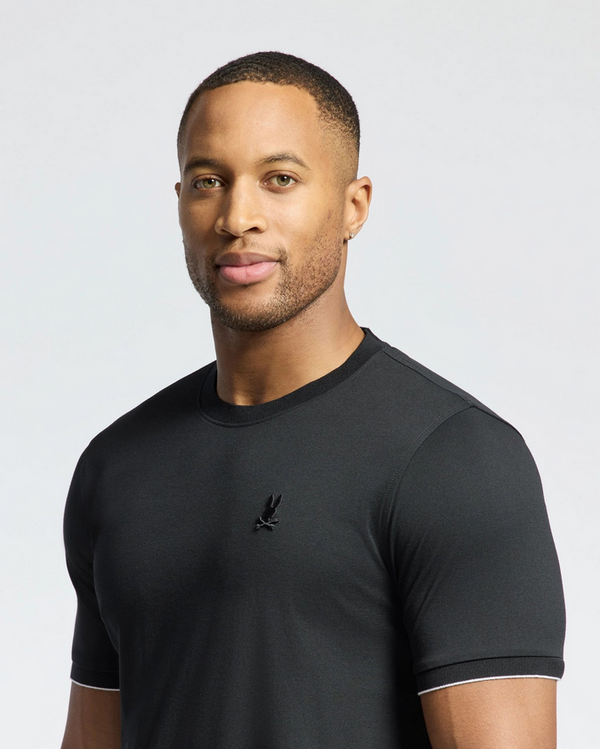 Psycho Bunny Bryce Performance Tee | Black