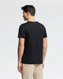 Psycho Bunny Mens Classic V Neck Tee | Black