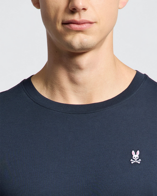 Psycho Bunny Mens Classic Crew Neck Tee | Navy