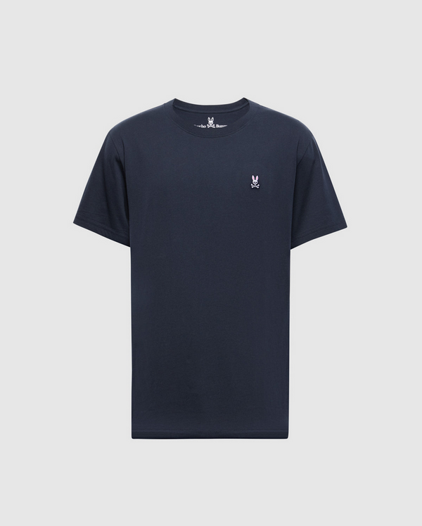 Psycho Bunny Mens Classic Crew Neck Tee | Navy
