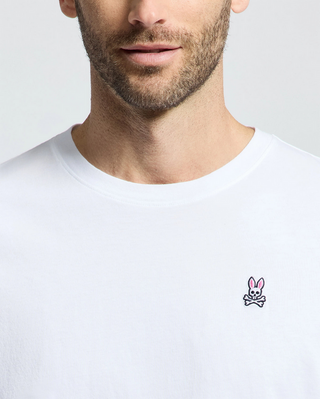 Psycho Bunny Mens Classic Crew Neck Tee | White
