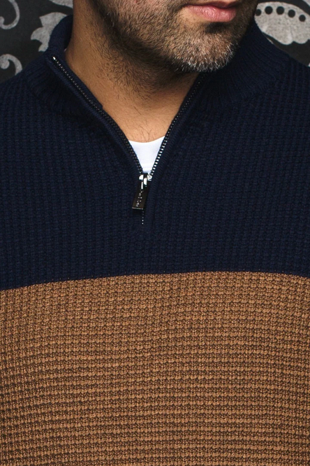 Au Noir Sweater in Wool Merino | DALVIK, Tobacco