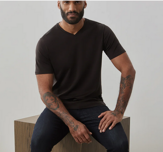 T-shirt à col V Robert Barakett | Expresso