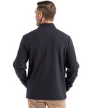 Cutter & Buck Hunts Point Eco Textured Fleece Recycled Mens Snap Pullover | Black