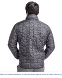 Cutter & Buck Rainier PrimaLoft® Mens Eco Insulated Full Zip Printed Puffer Jacket | Black