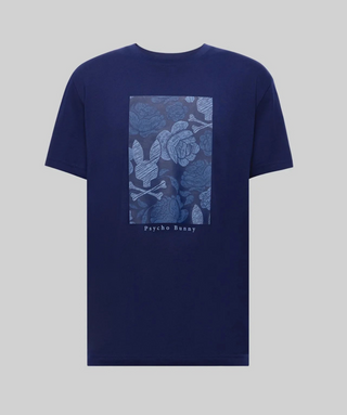 Psycho Bunny Rowen Oversized Tee | Evening Blue