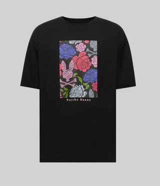 Psycho Bunny Rowen Oversized Tee | Black