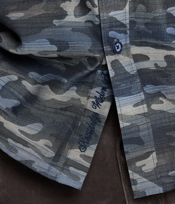 Robert Graham HARRINGTON Long Sleeve Shirt | Navy