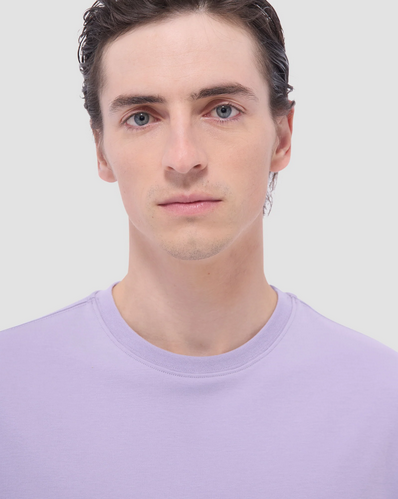 Bugatchi Hank Crew Neck T-Shirt | Lilac