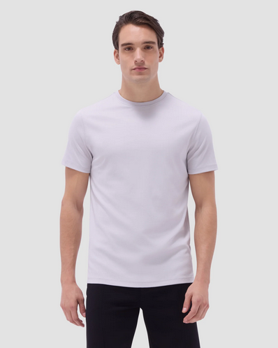 Bugatchi Hank Crew Neck T-Shirt | Platinum