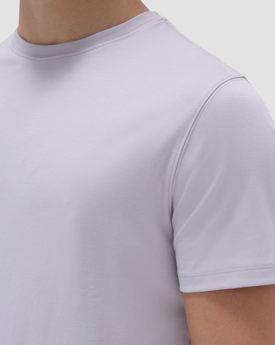 Bugatchi Hank Crew Neck T-Shirt | Platinum