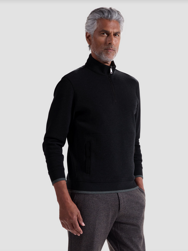 Bugatchi 1/4 Zip Sweater | Black