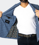 Maceoo Blazer Unconstructed Descartes Static Blue