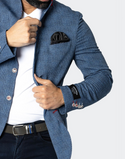 Maceoo Blazer Unconstructed Descartes Static Blue