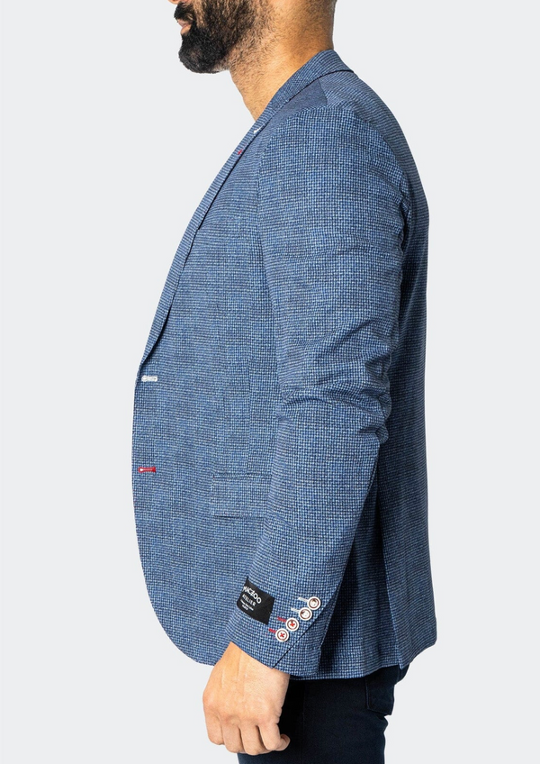 Maceoo Blazer Unconstructed Descartes Static Blue