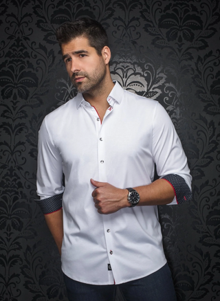 Au Noir Au Noir 360° Stretch Shirt Long Sleeve | DUNN, White
