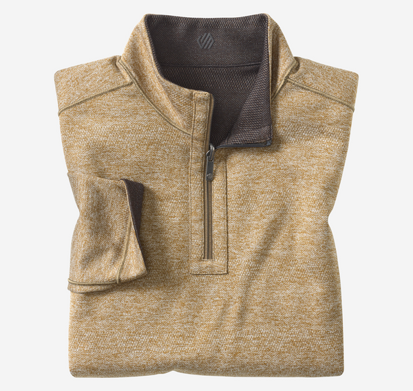 Johnston & Murphy XC4® Performance Reversible Quarter-Zip | Black/Gold