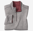Johnston & Murphy XC4® Performance Reversible Quarter-Zip | Burgandy