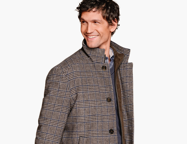 Johnston & Murphy Upton Car Coat | Brown