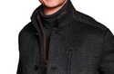 Johnston & Murphy Upton Car Coat | Charcoal