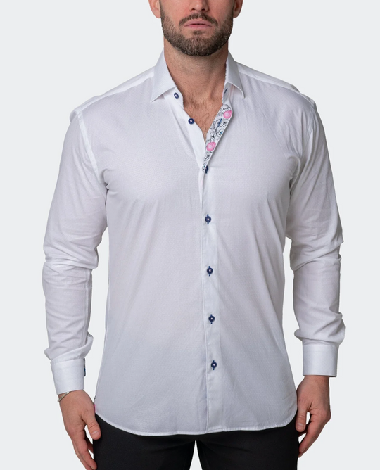 Maceoo Fibonacci Lux Shirt | White