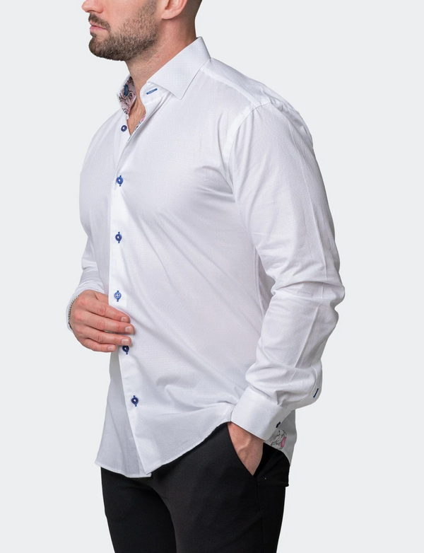 Maceoo Fibonacci Lux Shirt | White