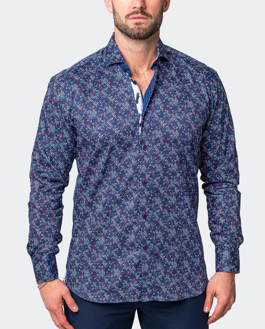 Maceoo Eins Mercedes Shirt Blue