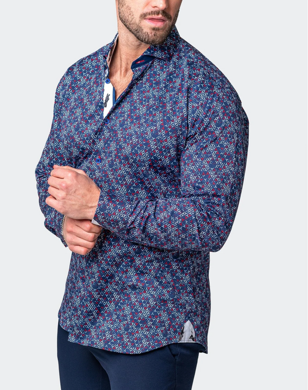 Maceoo Eins Mercedes Shirt Blue