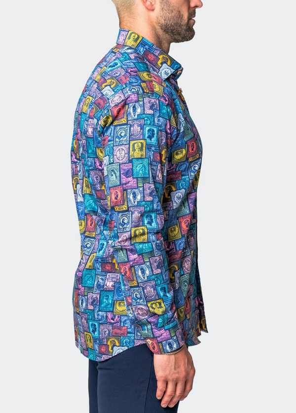 Maceoo Fibonacci Stamp Shirt Multi