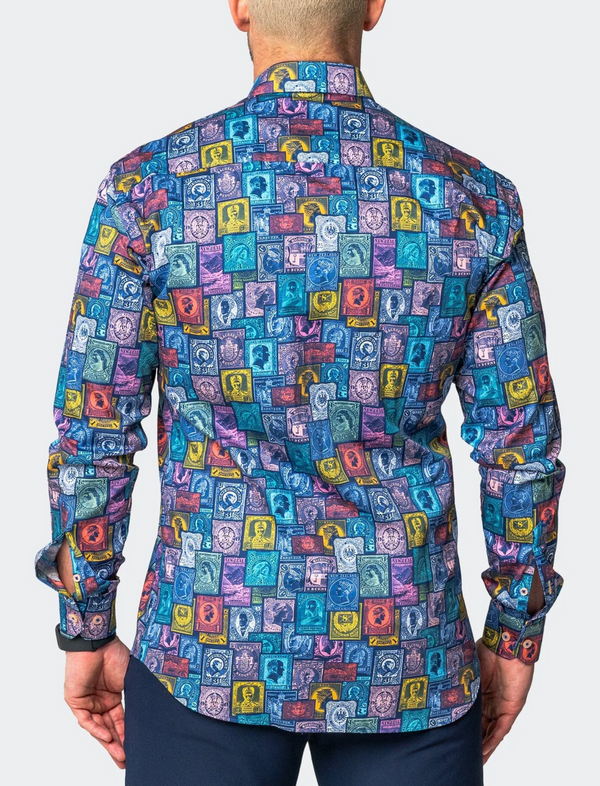 Maceoo Fibonacci Stamp Shirt Multi