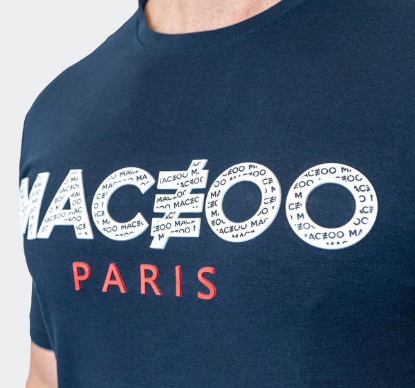 Maceoo Icon Tee Navy