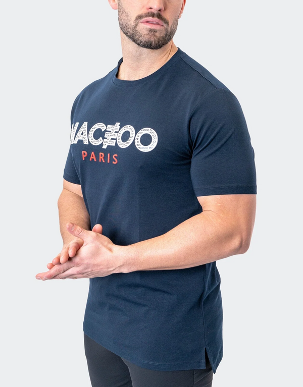 Maceoo Icon Tee Navy