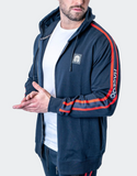 Maceoo Leo Hoodie Navy Blue