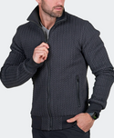 Maceoo Flower Quilt Jacket Black