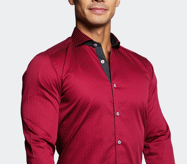 Maceoo Dotline Shirt Red
