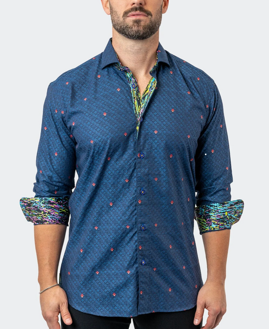 Maceoo Symbols12 Shirt Blue