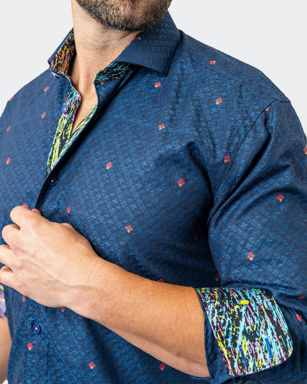 Maceoo Symbols12 Shirt Blue