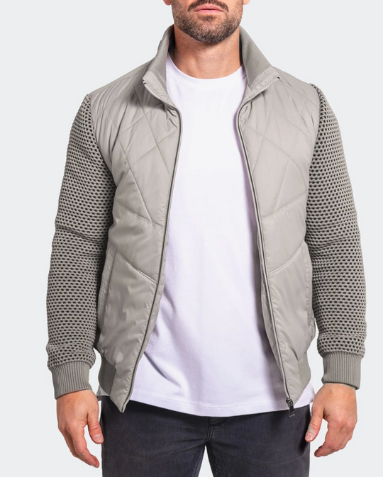 Maceoo Bomber Jacket Ascension0027 Grey
