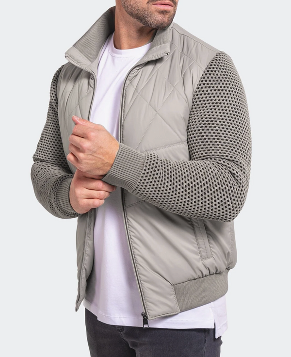 Maceoo Bomber Jacket Ascension0027 Grey