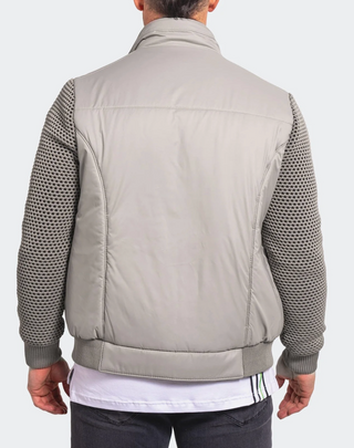 Maceoo Bomber Jacket Ascension0027 Grey