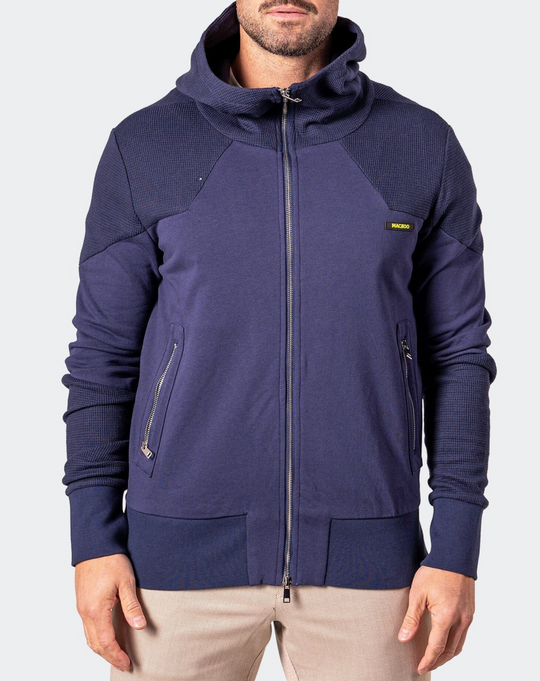 Maceoo Hoodie Indigo Blue