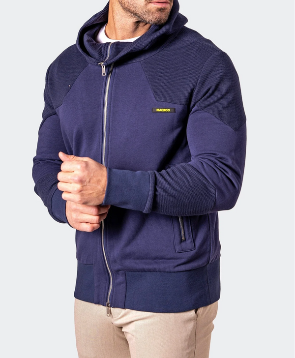 Maceoo Hoodie Indigo Blue
