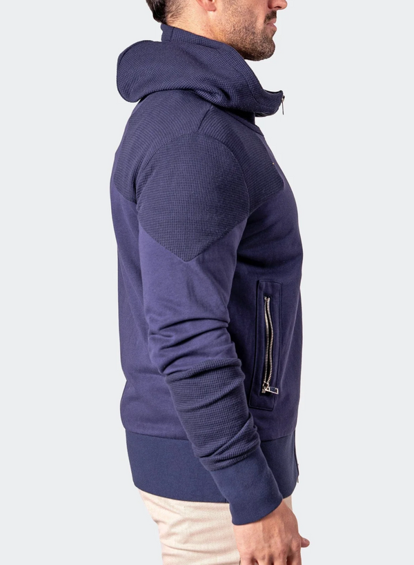 Maceoo Hoodie Indigo Blue