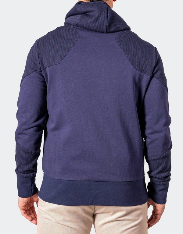 Maceoo Hoodie Indigo Blue