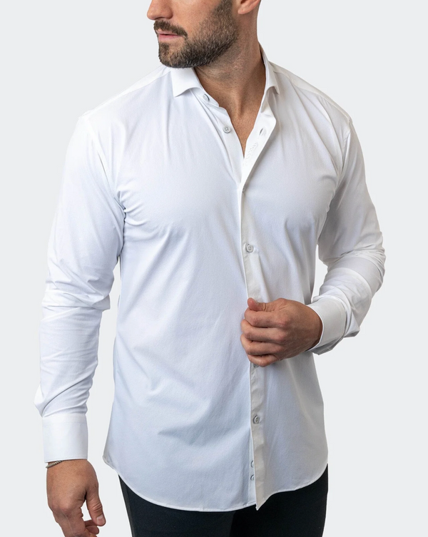Maceoo Eins Stretch Core Shirt White