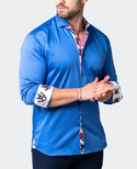 Maceoo Eins Simple Shirt Blue